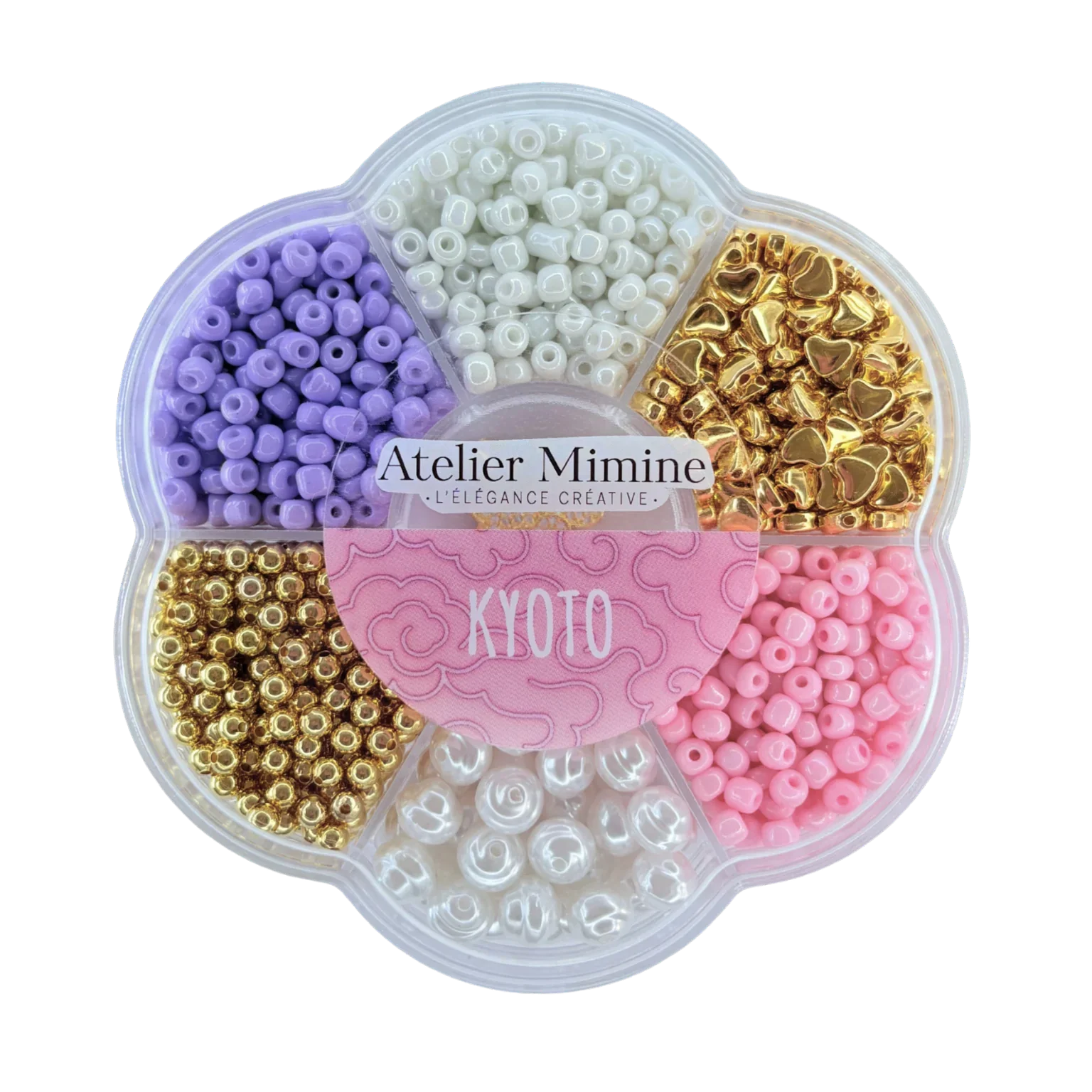 Bracelet DIY Kyoto perles roses